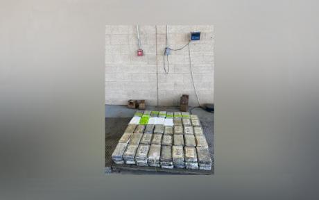 Packages containing nearly 300 pounds of cocaine seized by CBP officers at Pharr International Bridge.