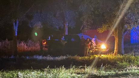 Pickup Slams into Tree Near Veribest on Oct 1, 2024
