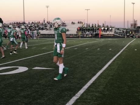 Wall quarterback Landon York threw for 217 yards and two touchdowns on 15-of-21 passing in a win over Idalou on Friday, Oct. 4, 2024.