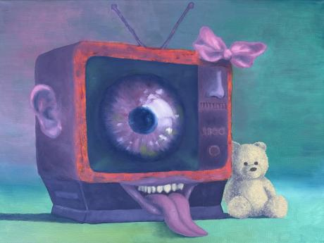 "Fear" - Oil painting by Avery Nunez