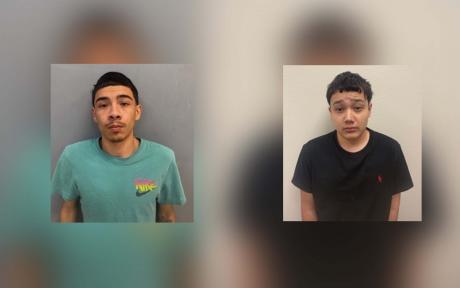 Zackery Isah Rodriguez, 17, and Chris Delbosquez, 18, were arrested and charged with deadly conduct, possession of a dangerous drug, and unlawful carrying of a weapon.