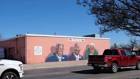 A new mural honoring three prominent figures in San Angelo’s history will be unveiled on Saturday, Feb. 1, 2025, at Holiday Cleaners, located at 222 West 19th St. and Martin Luther King Blvd. 