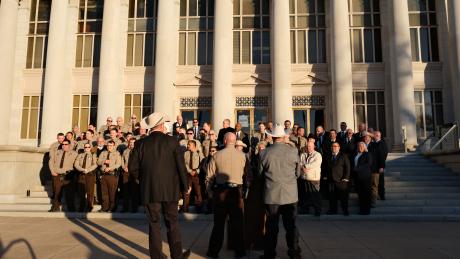 Sheriff J. Nick Hanna was officially re-sworn into office on Thursday, Jan. 2