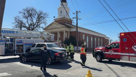 Driver Taken to Hospital After Two-Vehicle Crash at North Oaks and East College on Jan. 30, 2025