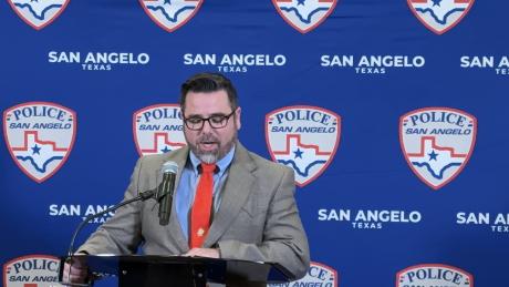 Chief Travis Griffith Addressed the media at a press conference on Friday, Jan. 31, 2025 regarding a firearm investigation 