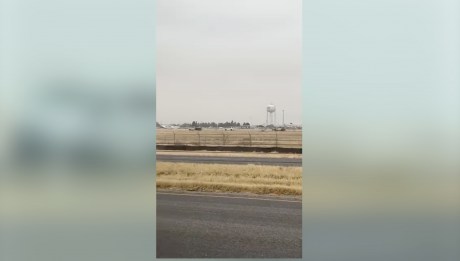 A stolen vehicle pursuit that started in downtown Midland ended at the Midland International Air and Space Port, temporarily disrupting airport operations, officials confirmed.