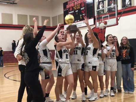 The Water Valley girls basketball team pulled off an upset over No. 21-ranked Menard on Tuesday in their first-round playoff game.