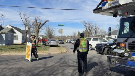 Five children and two adults were hospitalized after a driver ran a stop sign and crashed into an SUV on Jackson Street, police said.