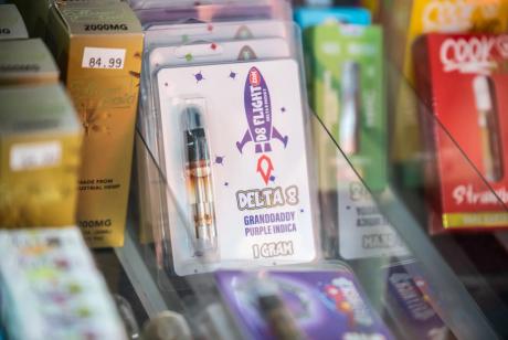 THC products that are now available from thousands of stores in Texas would be outlawed under a bill under consideration in the state Senate. Credit: Sergio Flores for The Texas Tribune