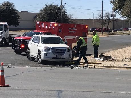 Both drivers were taken to the hospital after a two-vehicle crash late Wednesday morning.