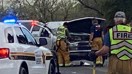 Rollover on Grape Creek Road on March 29, 2025.