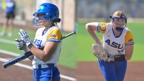 Two standouts for the Angelo State softball team, Laylonna Applin and Cheyenne Floyd, were named to the 2025 NFCA DII Player and Pitcher of the Year watchlist, the organization announced Thursday.