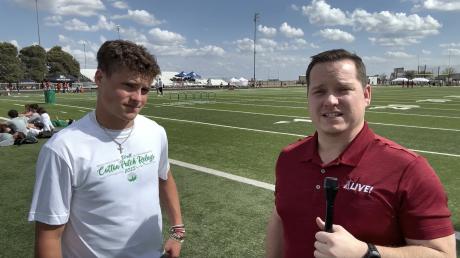 Wall Hawks' Briggs Jones talks with Ryan Chadwick