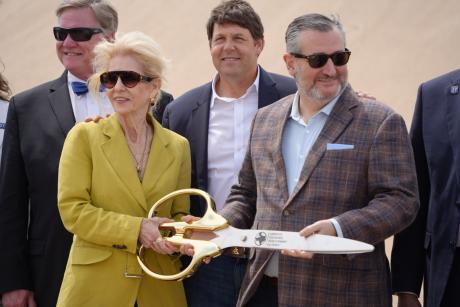 San Angelo Mayor Brenda Gunter and Senator Ted Cruz were in attendance for an I-27 signage ceremony Monday that marked the first physical step in the interstate’s southward expansion toward San Angelo.