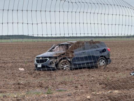Minivan Plows an Empty Cotton Field on Apr. 5, 2025