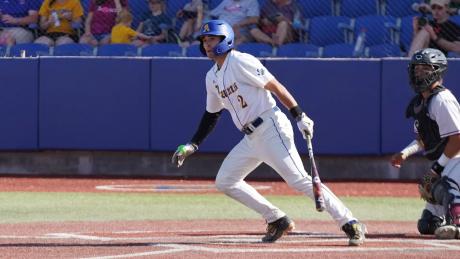 The No. 1-ranked Angelo State baseball team had its 12-game winning streak ended Sunday in a loss to No. 24 St. Edward's.