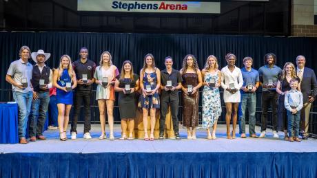 The Angelo State University athletic department hosted its annual Holland's Sports Banquet on Monday night, honoring the best student-athletes from each sport.