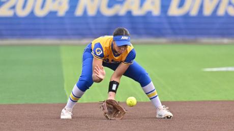 The Angelo State softball team finished the regular season with a split at home Sunday against the nation’s top team, West Texas A&M. The Belles won the opener 7-0 before losing the nightcap 6-2.
