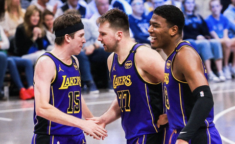 After an emotional tribute video before the game, Luka Doncic scored 45 points Wednesday in his return to Dallas as the Los Angeles Lakers won 112-97.