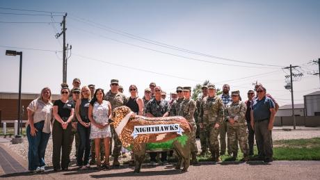 Goodfellow Air Force Base unveiled its newest public art installation Tuesday afternoon, May 13, 2025. 