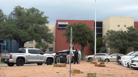Lake View High School was placed on hold Monday after reports of a man walking near the school with a gun, according to the San Angelo Police Department.