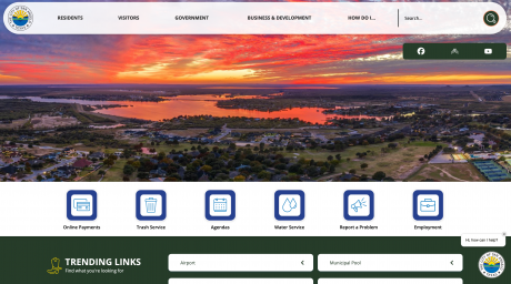 The City of San Angelo has launched a new official website. 