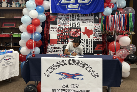 Ballinger High School athlete Matilda Galvan has signed to compete in track and field at Lubbock Christian University.