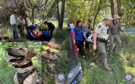 A 94-year-old man with dementia who went missing from his home near the Brazos River was found and rescued on May 4, 2025. 