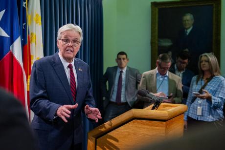 Lt. Gov. Dan Patrick, the powerful head of the Texas Senate, sharply rebuked Gov. Greg Abbott on Monday for vetoing his top legislative priority — a ban on all THC products.