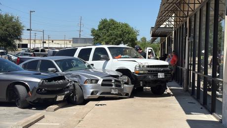 A driver who is believed to have suffered a medical condition caused a five-vehicle crash Wednesday afternoon in San Angelo.