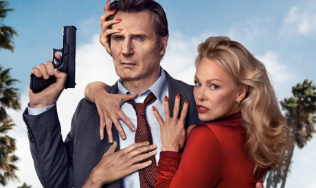 Liam Neeson and Pamela Anderson in THE NAKED GUN