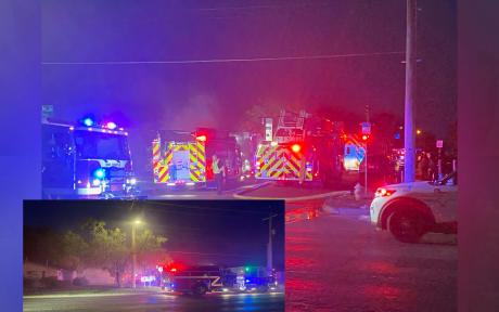 Firefighters Battle Second Blaze Sunday Night in San Angelo on June 15, 2025. 