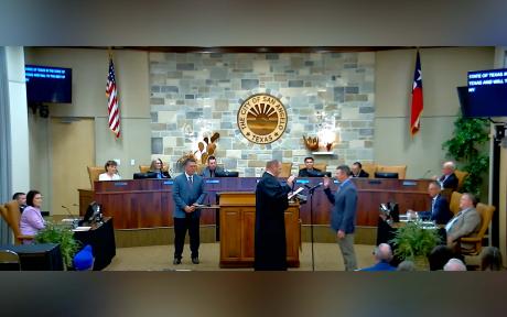 Joe Self was sworn in Tuesday as San Angelo’s newest city councilmember. 