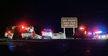 SUV Flips on the Way to Grape Creek on July 2, 2025.