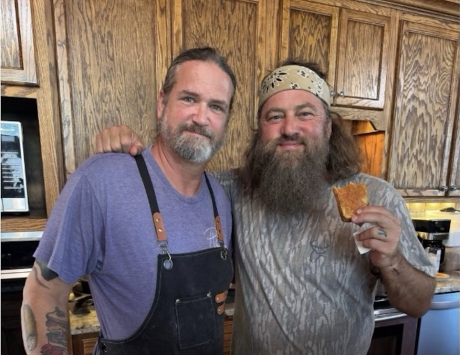 San Angelo chef Jason Helfer had the opportunity this week to cook for the Duck Dynasty crew while they were visiting the area