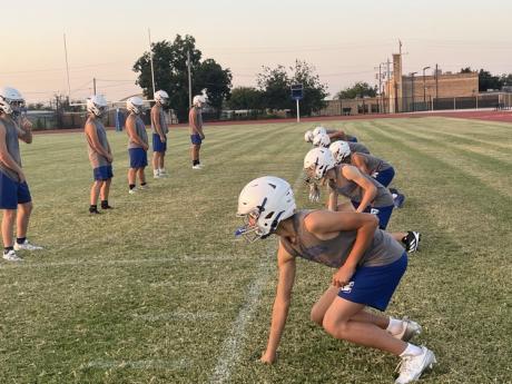 The Eden Bulldogs practice before the 2025 football season.