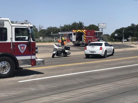 A crash on Avenue N on Tuesday afternoon resulted in one person being taken to the hospital.