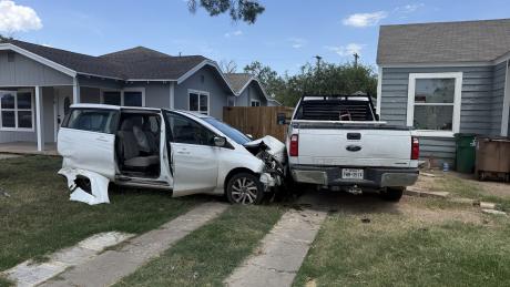 A driver that was reportedly “swerving all over” Abe Street on Wednesday, before leaving the roadway and hitting two parked vehicles, was apparently suffering a medical emergency.