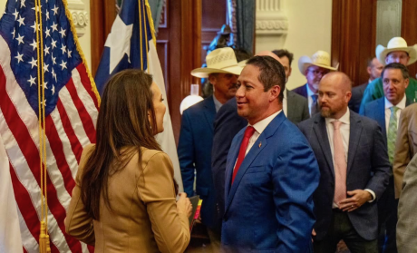 Rep. Tony Gonzales and United States Department of Agriculture (USDA) Secretary Brooke Rollins.