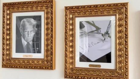 President Donald Trump took a shot at Joe Biden and his administration with the introduction of the Presidential Walk of Fame on Wednesday, which includes an autopen portrait of Biden.