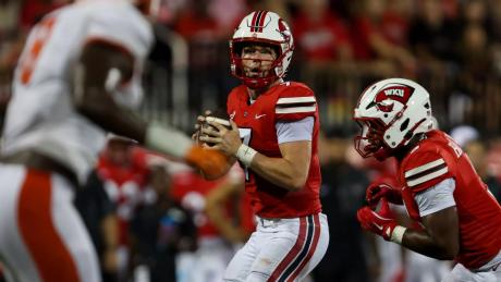 Former San Angelo Central standout Maverick McIvor topped 300 passing yards for the third time this year in Western Kentucky’s win over Missouri State on Saturday.