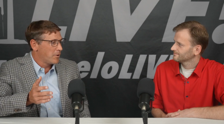 San Angelo ISD Board President Taylor Kingman in the San Angelo LIVE! studio