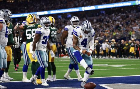 Dallas Cowboys in action against Green Bay