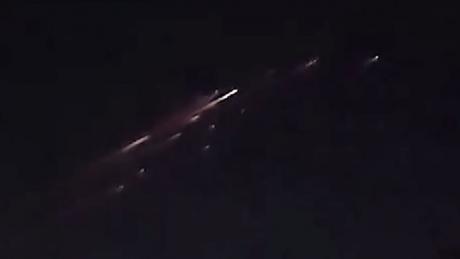 The bright streaks filmed by several citizens in the San Angelo area last night were initially mistaken for a meteor shower but were actually the reentry of a falling satellite. 