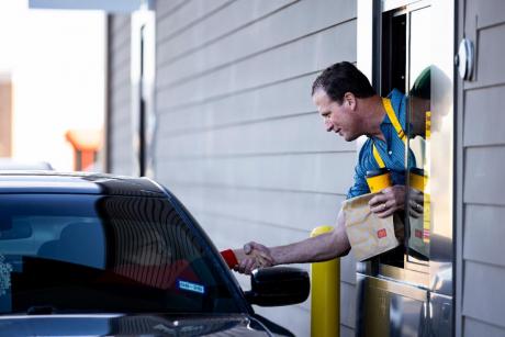 Pfluger Works Breakfast Rush at Midland McDonald’s