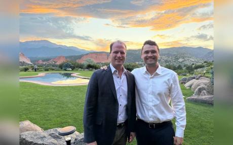  Congressman August Pfluger and conservative activist Charlie Kirk