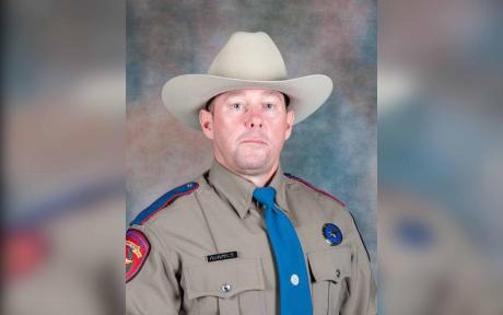 Texas Department of Public Safety officials have identified the trooper killed in a fiery crash Monday night as Jerry Wayne Adamick Jr., 44.