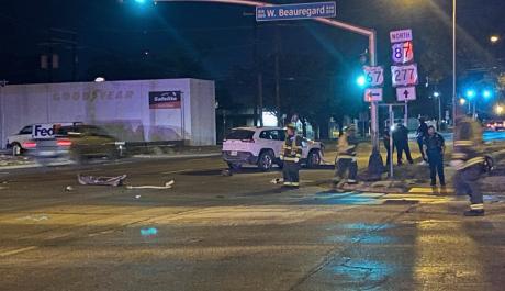 Late-night Crash on Beauregard