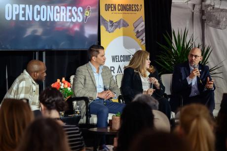 From left: Texas Tribune public education reporter Jaden Edison moderates a panel with Austin ISD Superintendent Matias Segura, Tomball ISD Superintendent Martha Salazar-Zamora, and San Angelo ISD Superintendent Christopher Moran during The Texas Tribune Festival in downtown Austin, on Saturday, Nov. 15, 2025. Manoo Sirivelu/The Texas Tribune