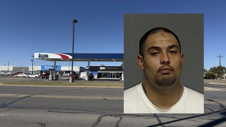 Michael Zapata, 37, was booked for aggravated assault with a deadly weapon after attacking his buddy at the Alon